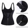 3 Clip&1 Zip 6 Steel Boned Waist Trainer Corset Sport Workout Body Shaper Tummy Control