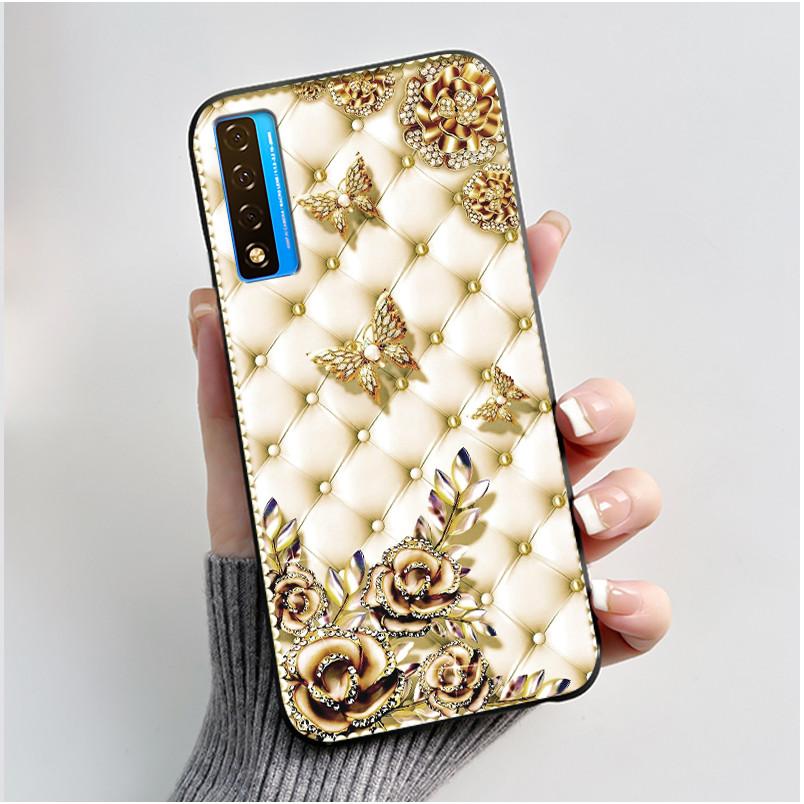 Чехол для TCL 20 20S 20 Pro 5G 20L Plus 20L+ Чехол Роскошный Дракон Милый Крутой Мальчики Девочки Черный Мягкий Силиконовый Чехол для Телефона Задняя Крышка