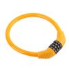 Трос для велосипедного замка повышенной безопасности 4?Велосипедные тросовые замки с цифровым номером для езды на велосипеде на открытом воздухе, оранжевый
