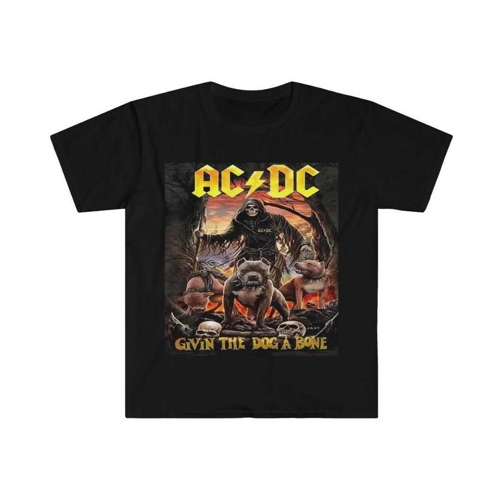 Унисекс Мягкая Хлопковая Футболка. Унисекс футболка AC DC