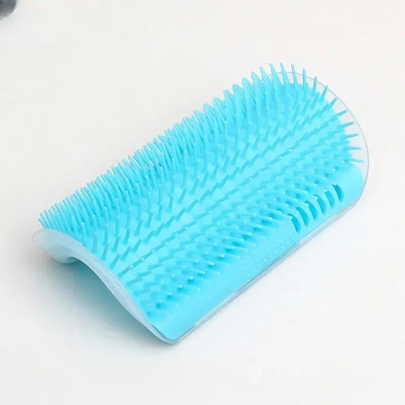 Cat corner brush comb, cat massage grooming, cat arch-shaped plastic self-cleaning scratching board product
