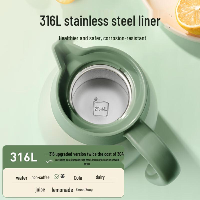 Supor 316L Stainless Steel Insulated Kettle