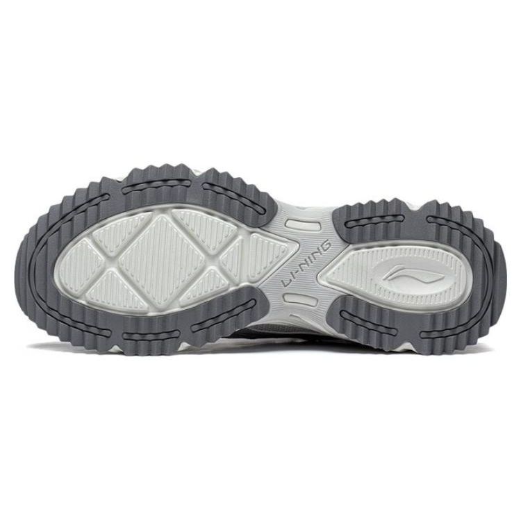 Li Ning Shiguang Fabric Synthetic Leather Reflective Retro Non-Slip Wear-Resistant Breathable Low-Top Running Shoes Men Sneakers ARXT007-4