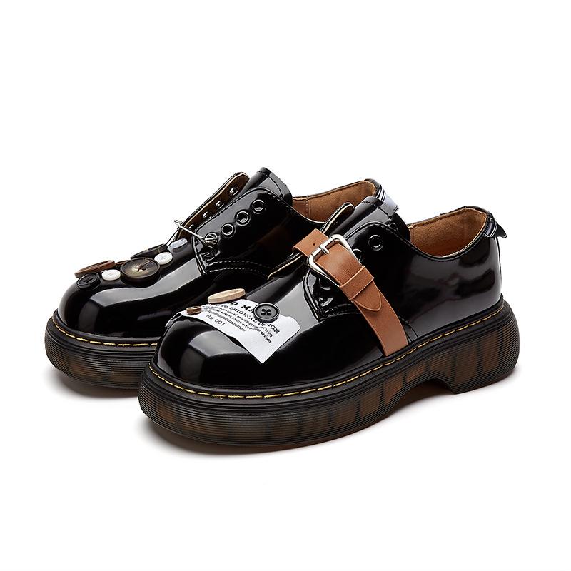 Женские мокасины Мэри Джейн на толстой подошве Bosi Niche Design 2025 года