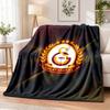 Galatasaray FC Printed Flannel Blanket Warm Comfort Bed Throw For Indoor Home Decoration