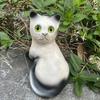 Садовый Дом Смола Любители Кошек Подарки Памятное Украшение Кошка Скульптура Декорация Заводская Точка