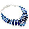 London Blue Topaz Gemstone 925 Sterling Silver Jewelry Necklace 18"