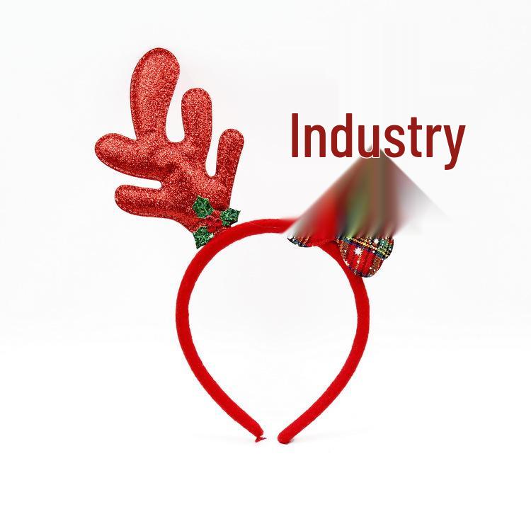 Повязка на голову для рождественской вечеринки: Дизайн с оленями и снеговиком для взрослых и детей