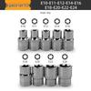 E-Type Star Socket Set: Large, Medium, Small Flower Head Sleeves for Auto Repair (E8, E10, E14, E20, E22)