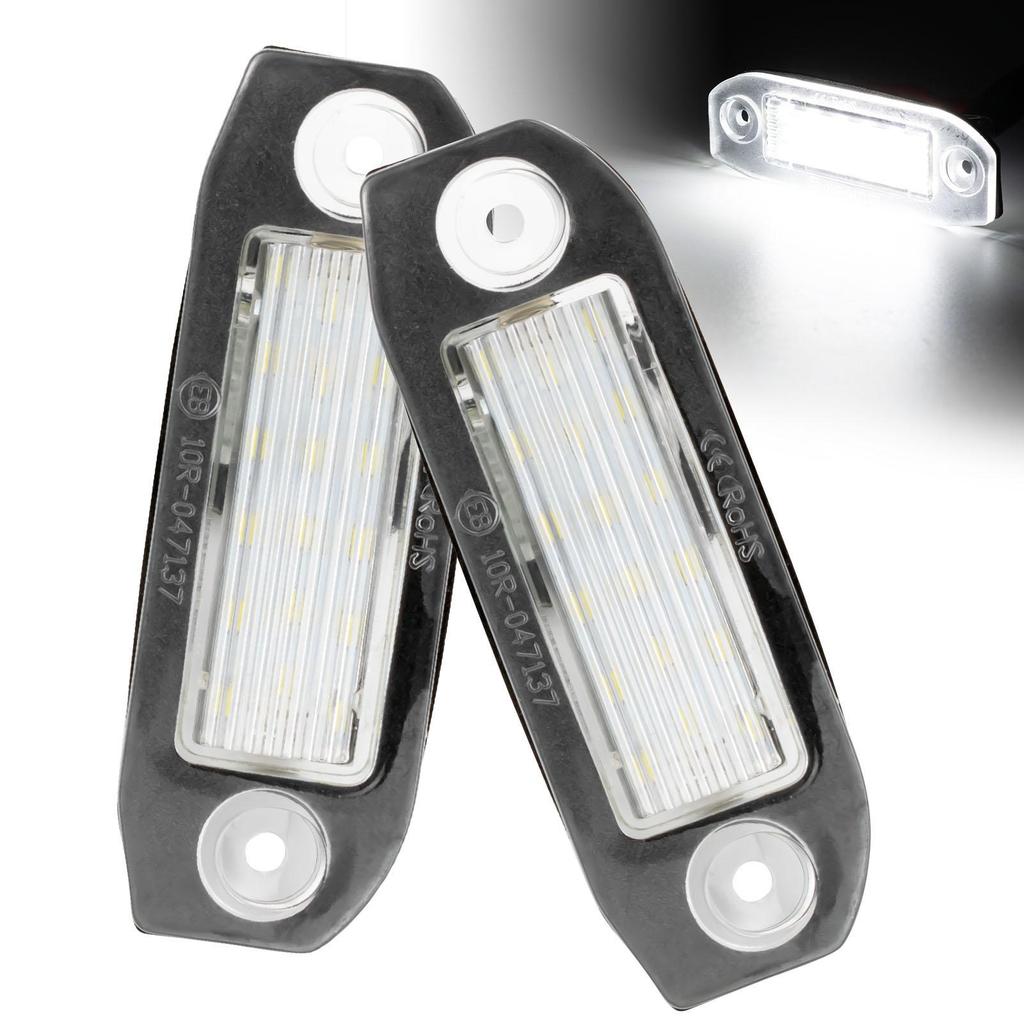 2pcs White Rear Tail License Number Plate Light Bulb For Volvo C30 C70 S80 V70 XC70 S40 V50 S60 V60 XC60 XC90 Car Assembly