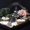Micro Garden Sand Table Kit Artificial Landscape Buddha Statue Zen Sand Table Home Table Decoration Crafts Buddhist Decor Gifts