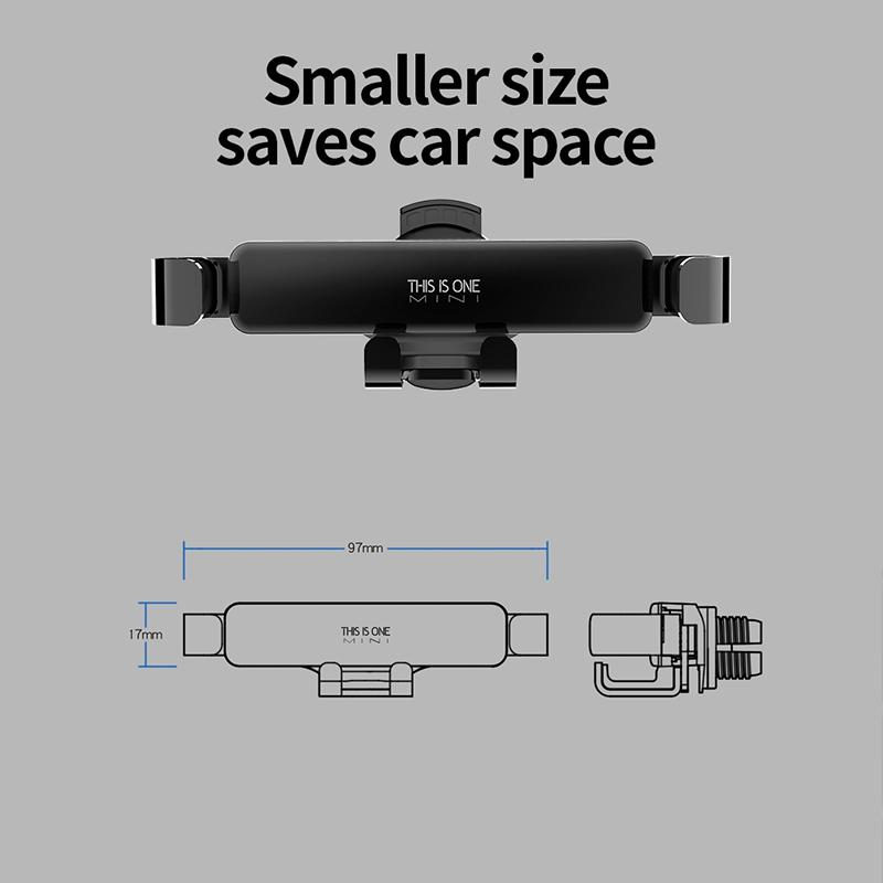ROCK Автомобильный держатель для телефона для телефона в автомобиле, зажим для вентиляционного отверстия, гравитационный держатель для мобильного телефона, подставка с GPS