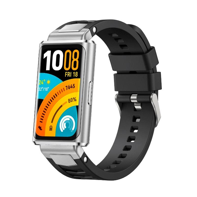 Силиконовый ремешок для huawei Band 11/11NFC Аксессуары Спортивный дышащий Браслет Наручный ремешок ремень pulseira correa для huawei band 11Pro/11ProNFC