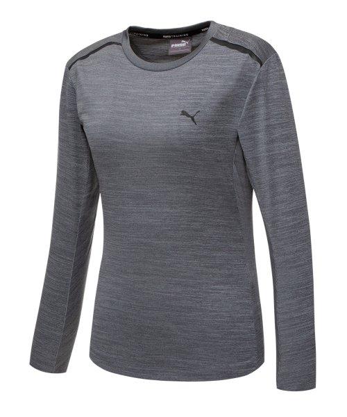 Puma Футболка с длинным рукавом для тренировки кора W Серый 933353 02