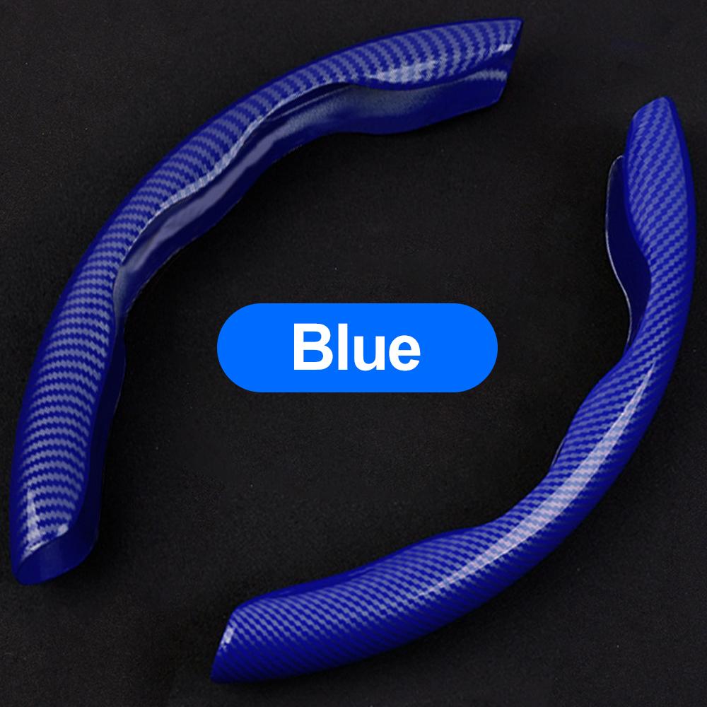 Чехол на руль автомобиля 38 см из углеродного волокна, силиконовый, нескользящий, защитный, ультратонкий чехол, тип D, автомобильные аксессуары