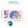 ReZero Print  Cushion Non-slip Laptop Tablet Big Mousepad XXL Mat Mini PC Playmat With Lock edge