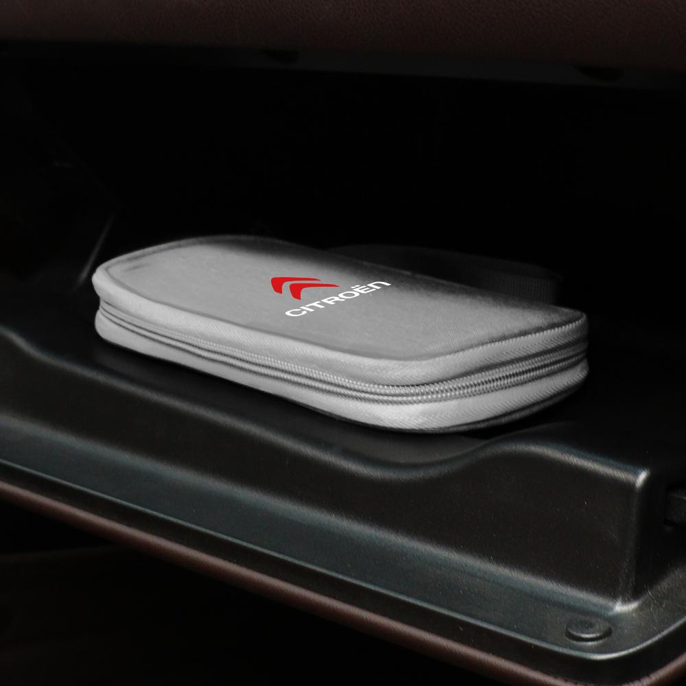 Multi-Function Car Travel Cable Bag Digital Product Storage Bag For Citroen C4 Picasso Xsara C5 Aircross Cactus C1 C2 C3 C6 C8