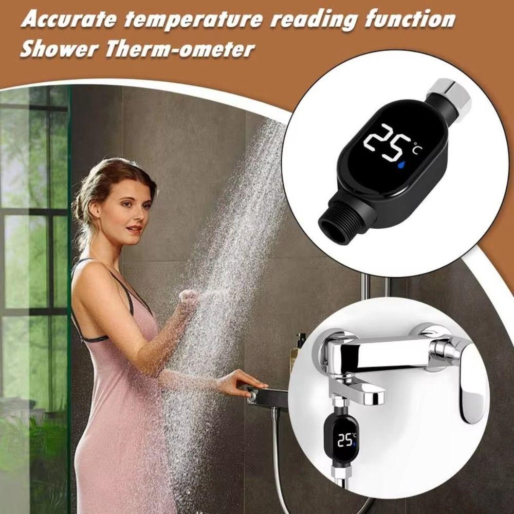Waterproof Water Temperature Gauge Precise Measurement Shower Thermometer  Safe Bathing