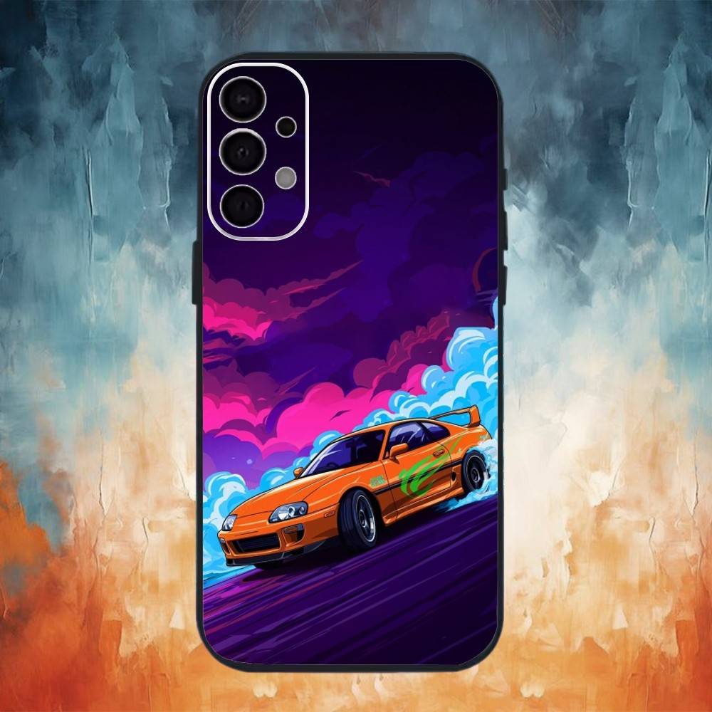 Крутой чехол для телефона s-u-p-r-a-MK 4 для Samsung S26,25,24,23,22,21,20,30,Ultra,Plus,Fe,Lite Черный корпус