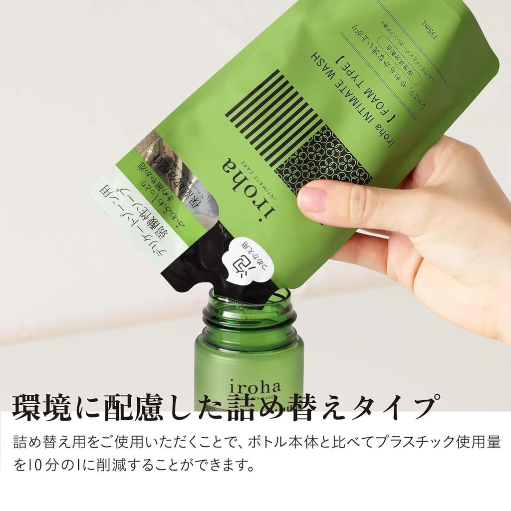 Лучшая косметика Зал iroha Пена для деликатной зоны Бергамот и горький апельсин 135 мл [@cosme Fame] Мыло, Тип, Аромат, Сменный блок,