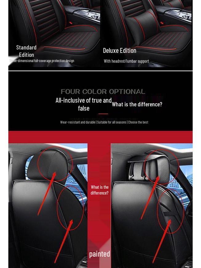 Универсальные всесезонные чехлы на сиденья автомобиля для Geely Vision X1/X3/X6/S1 и New Vision Pro