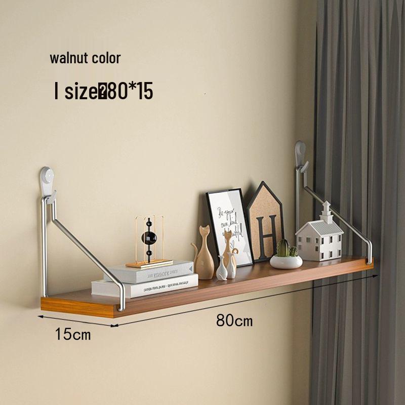 Настенная железная полка для хранения без сверления для декора ТВ, гостиной или спальни.