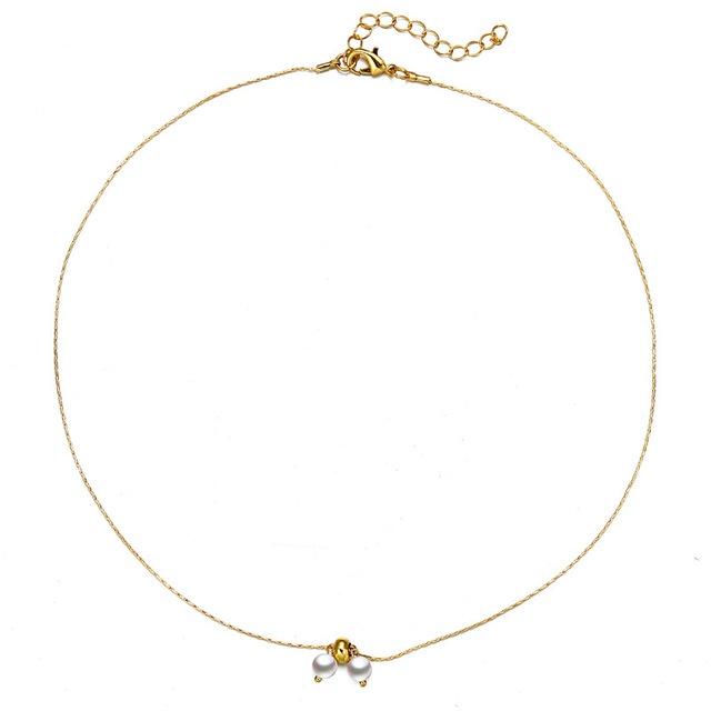 iF ME Korean Beads Necklace Fashion Heart Pendant Necklaces Choker Women Jewelry Accessories