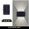 Solar Wall Lamp Outdoor Garden Lamp Waterproof Up and Down Luminous Lighting