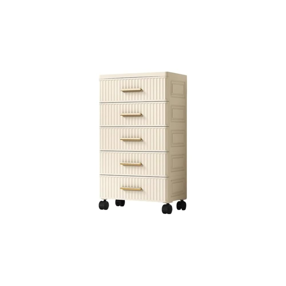 Conutoo Multifunctional Storage Chest with Casters, Box with Drawers, 5 Tiers, for Room, Bedroom