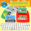 1 Set English Letter Card Learning Machine Kids Early Education Interactive Alphabet Matching Game ABC Words Spelling Learning Toy Toddlers Boys