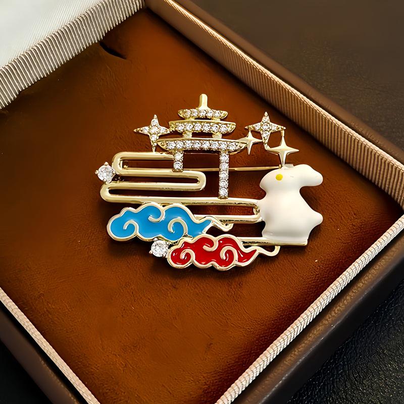 Элегантная китайская ретро эмалевая брошь Феникс и Бабочка для женщин