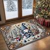 Christmas Carpet Entrance Welcome Mat Winter  Snowman Carpet Waterproof Floor Mat Rug For Bedroom Home Decorat
