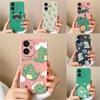 Lovely Dinosaur Cartoon Pattern Bumper For Xiaomi Poco M6 Pro 4G 5G X6 F6 F5 F 6 F 5 Phone Case Camera Protection Matte Silicone Back Cover For Xiaomi