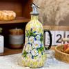 Flowers Plants Ceramic Olive Oil Bottle Soy Sauce Vinegar Multifunctional Kitchen Seasoning Drainage Bottle Kitchen Accessories
