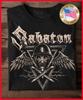 Sabaton Футболка черная унисекс с коротким рукавом хлопок S-5XL Унисекс футболка