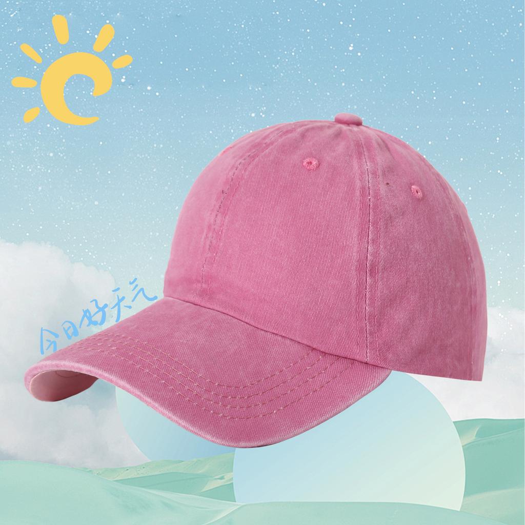 Manufacturers Baseball Cap  Washed Cotton Sun Hat Custom Logo Cowboy Soft Top Sunscreen Baseball Cap