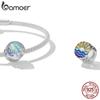 BAMOER 100% 925 Sterling Silver Charm Beach & Waves Beads Fit for Original Bracelet & Bangle Fine DIY Making Women Jewelry