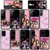 Для Samsung Galaxy S24 S23 iPhone 16 15 14 Xiaomi Redmi Note 13 12 11 10 8 Plus 9 Pro Max X XR чехол для телефона розовый корейский черный Kpop OPPO Huawei чехол