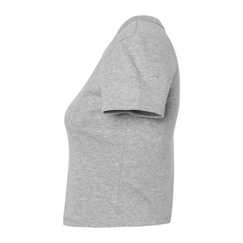 Bella + Canvas Женский/женский укороченный топ с микро-ребрышками Heather