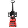 Baby Ride On Push Car Whistle Steering Wheel Universal Front Wheel Newborn Hand Push Stroller Red