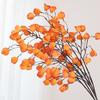 Long Branches Artificial Lantern Fruits Plastic Realistic Lantern Flower Branch Handmade Fake Flower Bouquets Photo Props