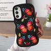 Красный Синий Чехол-Бабочка для Samsung Galaxy A14 A15 A12 A13 A21s A16 A52 A11 Мягкий Чехол для Телефона A33 A03 A04 A06 A53 A23 A05 A22