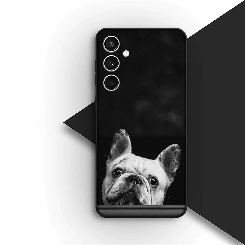 Чехол для телефона Motorola Moto G86 G57 E14 E15 G14 G34 G35 G84 G24 A54 G15 Power E22 С пуделем Французским бульдогом Собака