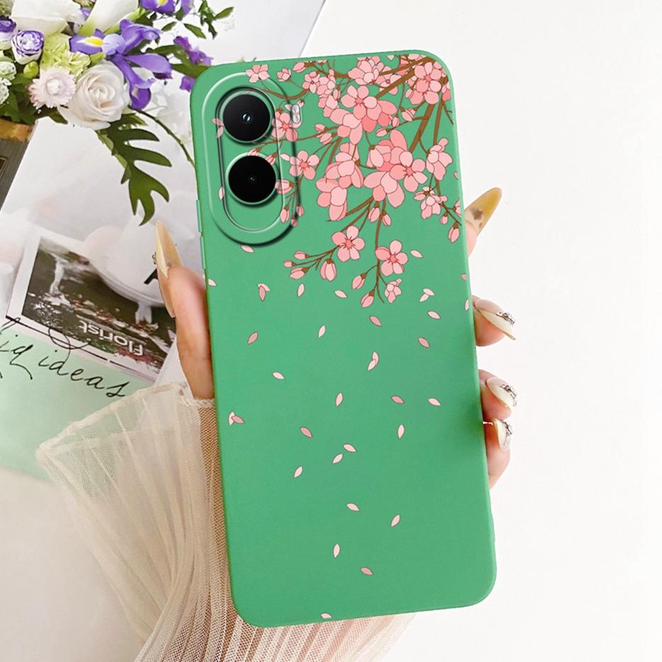Чехол для Xiaomi Poco M7 Plus PocoM7 4G Красивая Девушка Подсолнух Расписной Чехол для Телефона Для Xiaomi Poco M7 Pro PocoM7 Plus 5G Мягкие Fundas