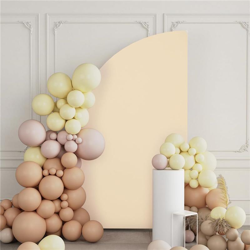 Arch Backdrop Cover,Double Sided Spandex Fitted Arch Cover High Elasticity Half Moon Arch Cover Photographic Studio Background