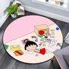 Chibi Maruko‑chan2 Round Area Rug,Carpet Rug for Living Room Bedroom Sofa Playroom Decor,Non-slip Floor Mat