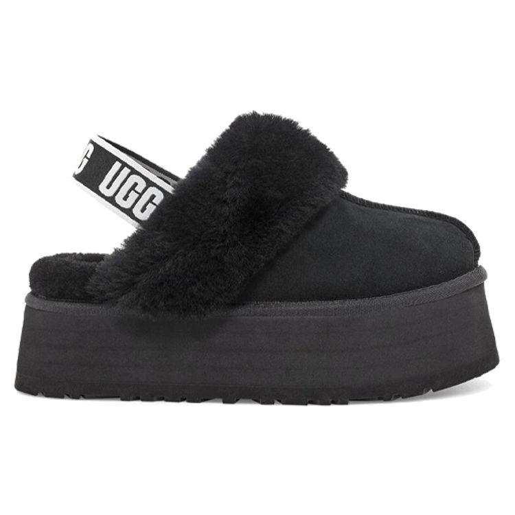 UGG Funkette Slipper Черные женские кроссовки Белые 1113474-BLK