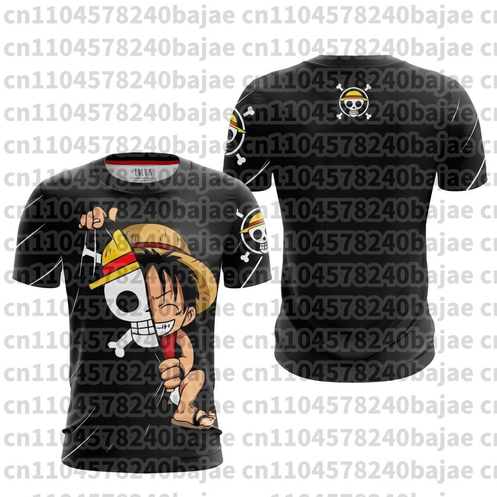 2026 New Arrivals Luffy cosplay T-shirt One Piece 3D printed Kids short-sleeved top Themed comic exhibition clothing