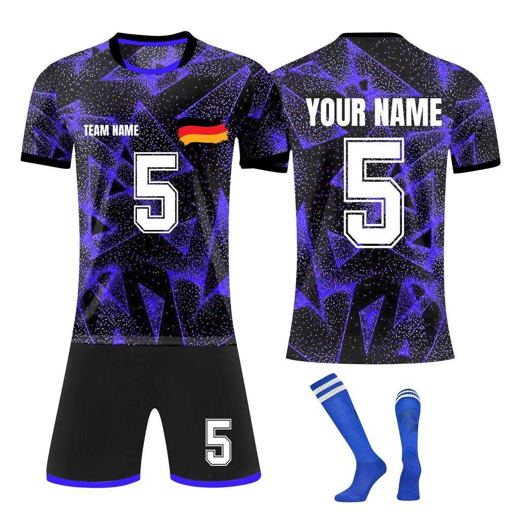 Personalised Shirts Kit Mens Girls With Name Number Custom Football Jerseys For Boys Training Suit