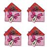 10PCS/lots Valentine's Day Embroidered Patches Pink Love Heart Patch Iron On Patches For Clothing Holiday Decoration Gift DIY